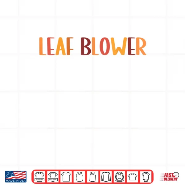 Design Leaf Blower Fall Costume Couple Halloween Matching Shirt