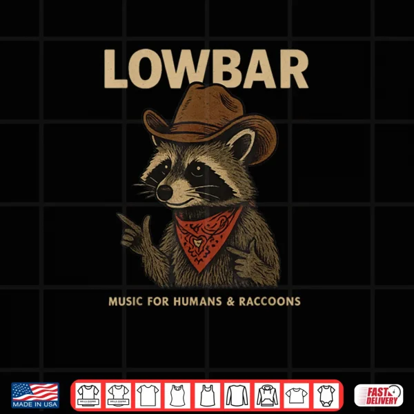 Lowbar Fingergun Raccoon Shirt 3 Design Lowbar Fingergun Raccoon Shirt