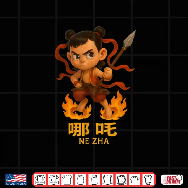 Design Nezha Chinese Myth Lotus Hero Shirt