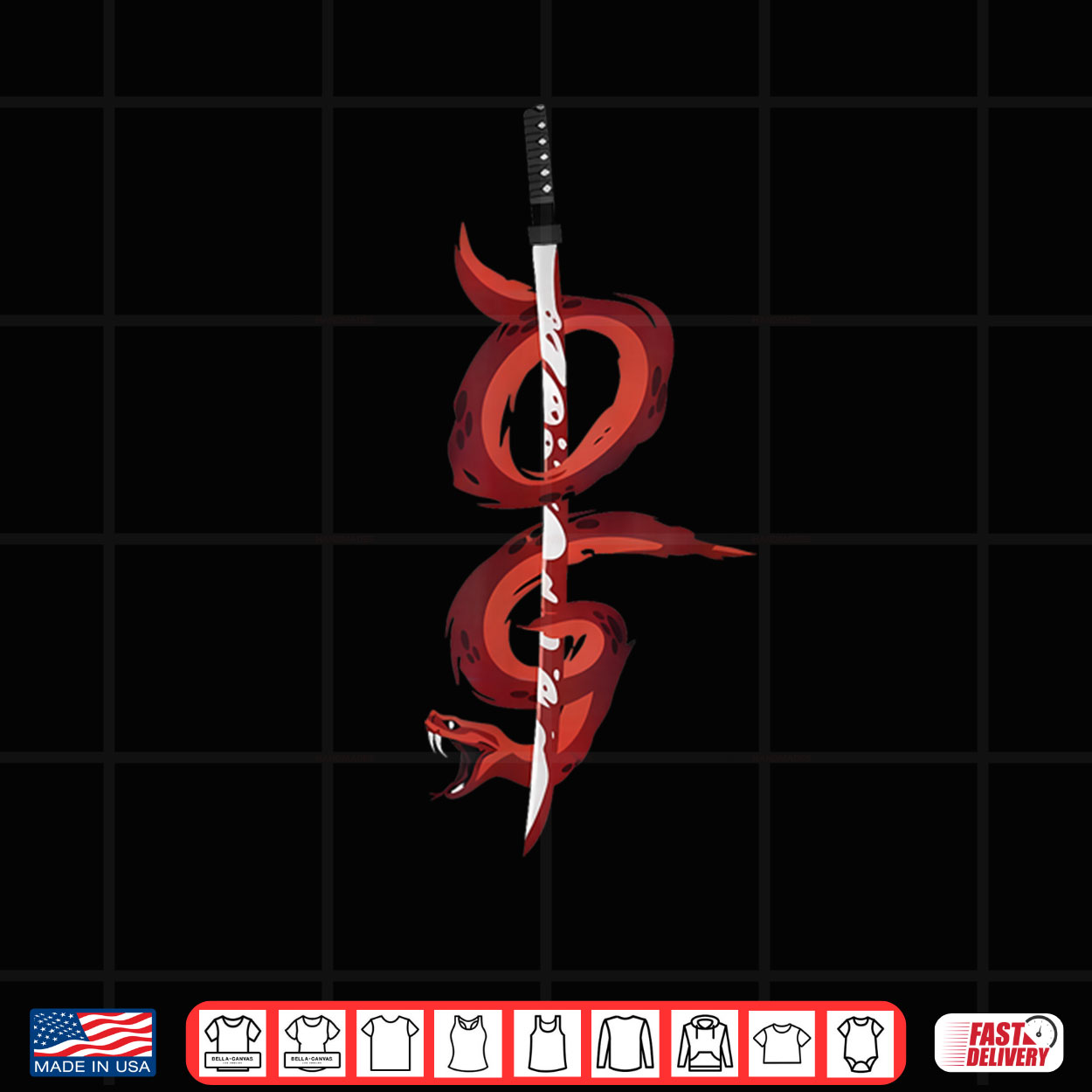 OG Graphic Bold Red Snake Shirt OG Graphic Bold Red Snake Shirt