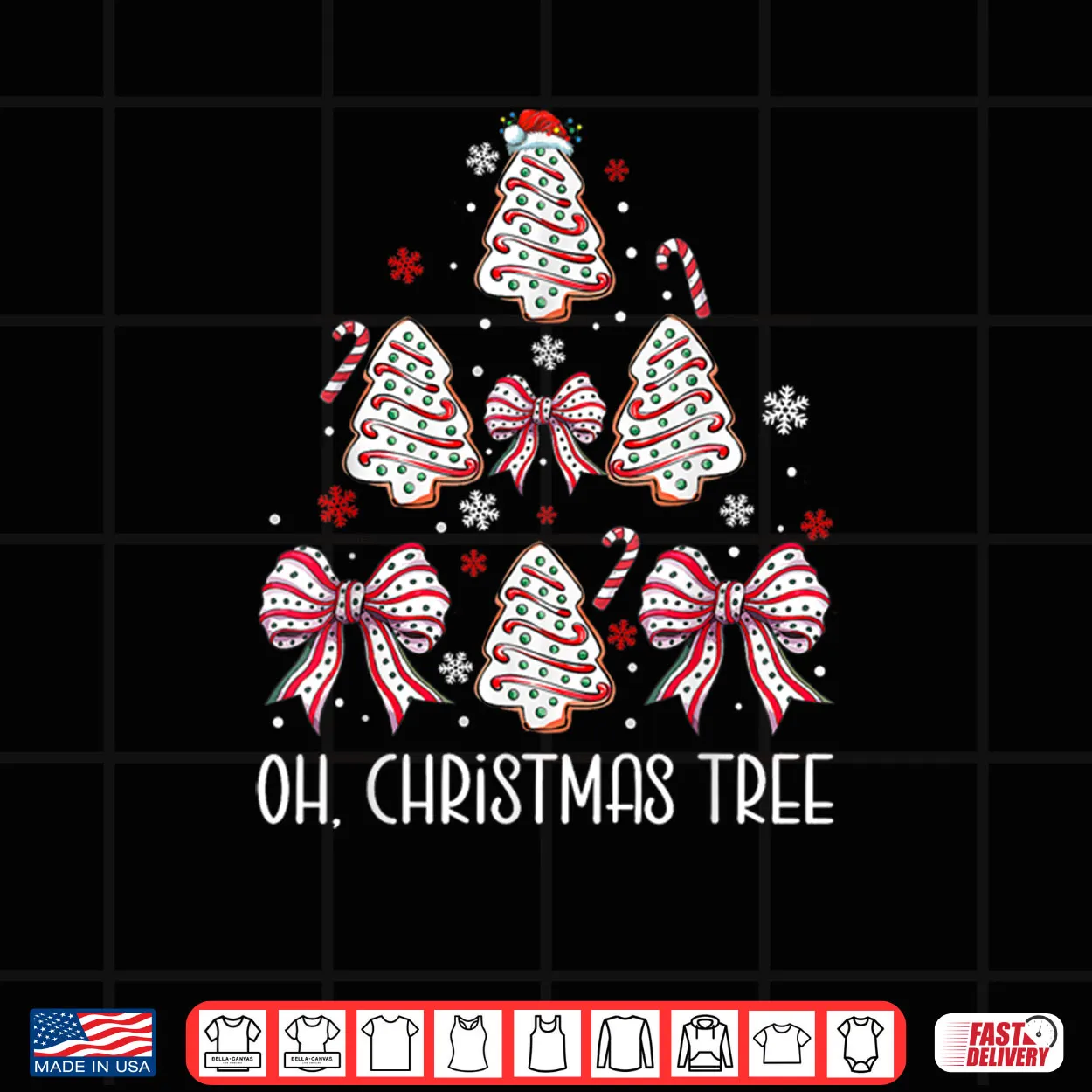 Oh Christmas Tree Cakes Debbie Becky Jen Cake Lovers Xmas Shirt Oh Christmas Tree Cakes Debbie Becky Jen Cake Lovers Xmas Shirt