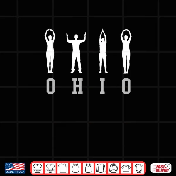 Ohio People Silhouette O H I O Buckeye Home State Shirt 3 Design Ohio People Silhouette O H I O Buckeye Home State Shirt