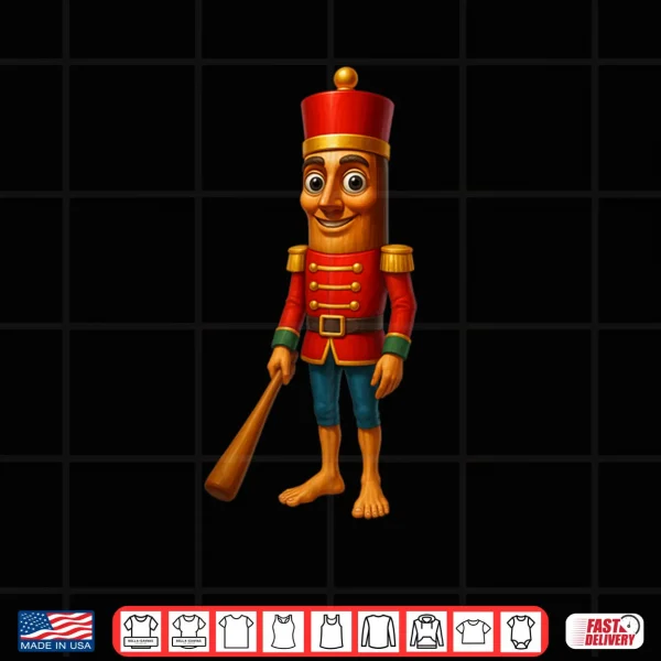 Design Pajama Tung Sahur Nutcracker Brainrot Meme Christmas Shirt