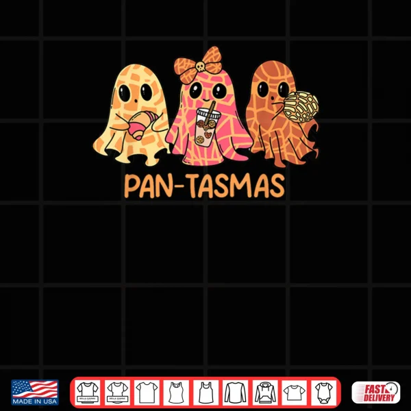 Design Pantasmas Ghost Funny Pan Dulce Conchas Mexican Halloween Shirt