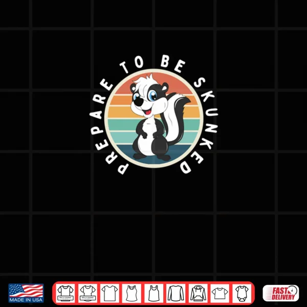 Design Prepare To Be Skunked Funny Retro Vintage Cribbage Shirt