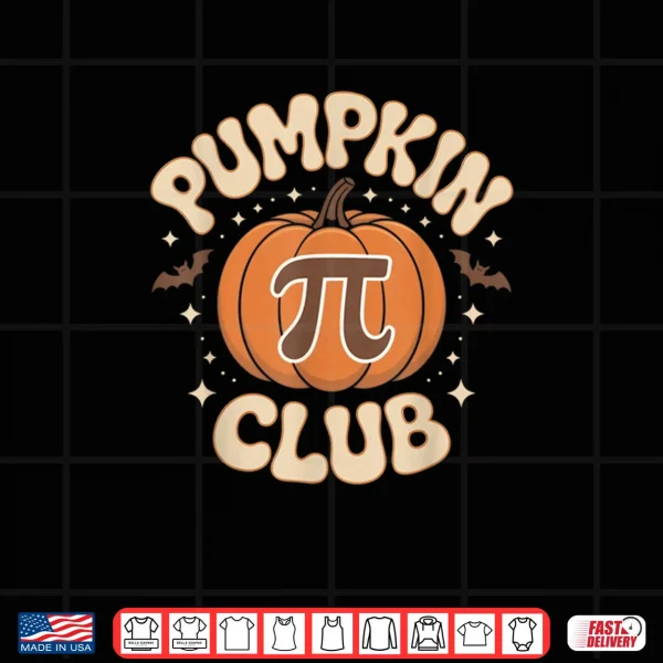 Design Pumpkin Pi Club Halloween Math Costume Outfit Shirt