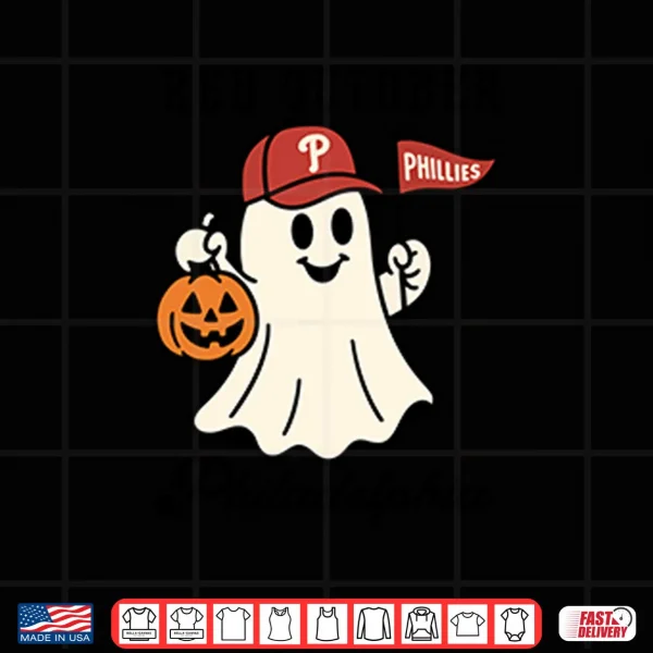 Design Red October Philadelphia Phillies Halloween Ghost Shirt