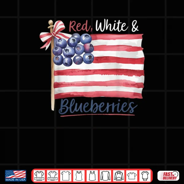 Red White and Blueberries for Supporters Shirt 3 Design Red White and Blueberries for Supporters Shirt