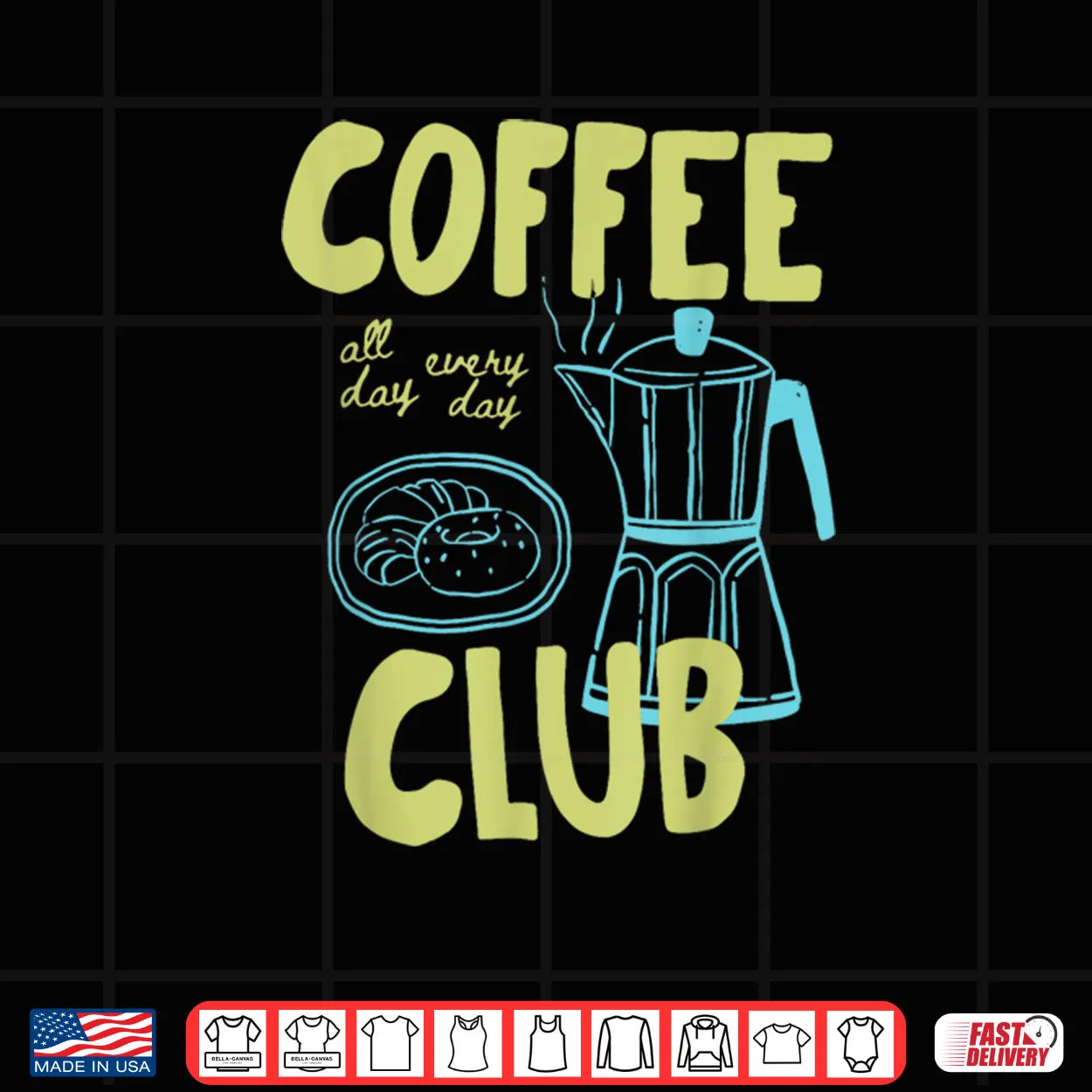 Retro Coffee Club Graphic For Coffee Lovers Shirt Retro Coffee Club Graphic For Coffee Lovers Shirt