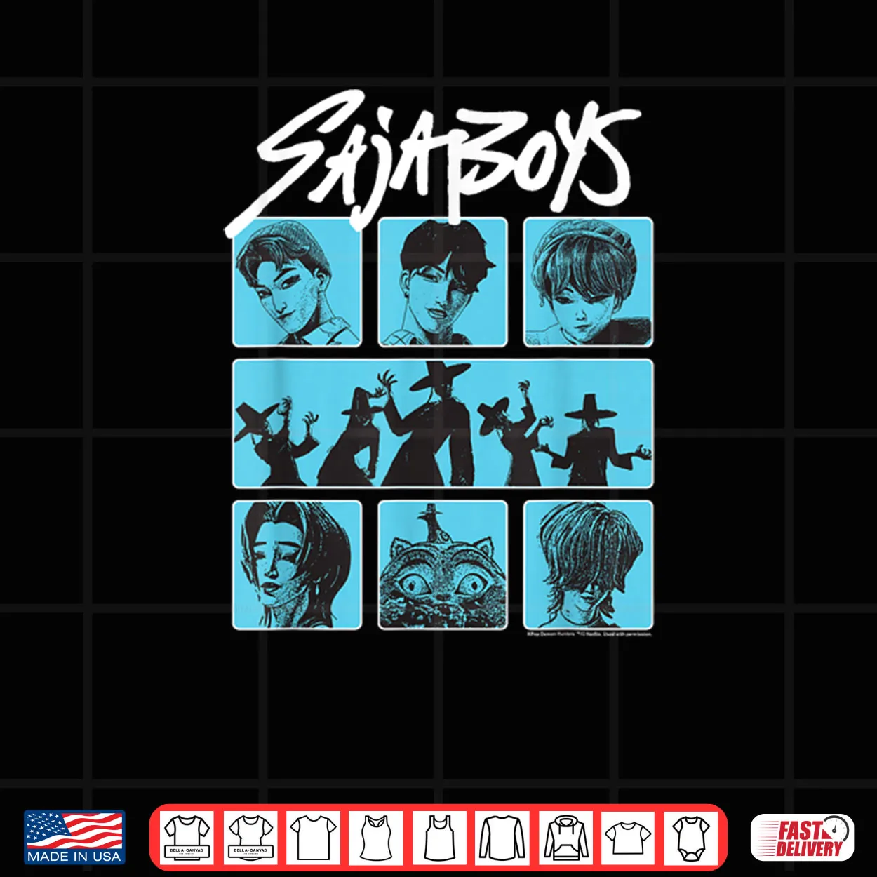 Saja Boys Demon Group Poster Halloween Shirt Saja Boys Demon Group Poster Halloween Shirt