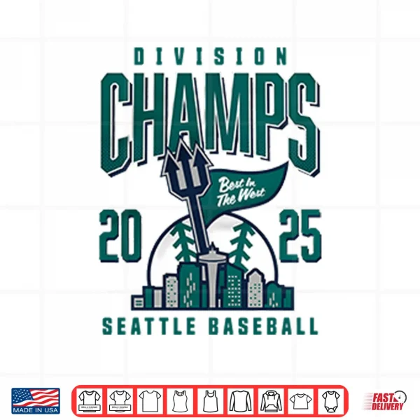 Design Seattle Baseball 2025 Division Champs Shirt