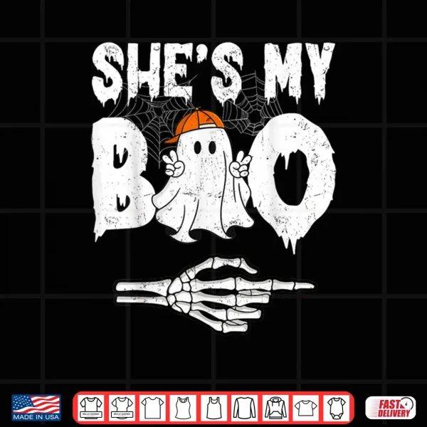 Design Shes My Boo Couple Matching Halloween Shirt