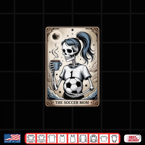 Design Soccer Mom Tarot Card Halloween Shirt