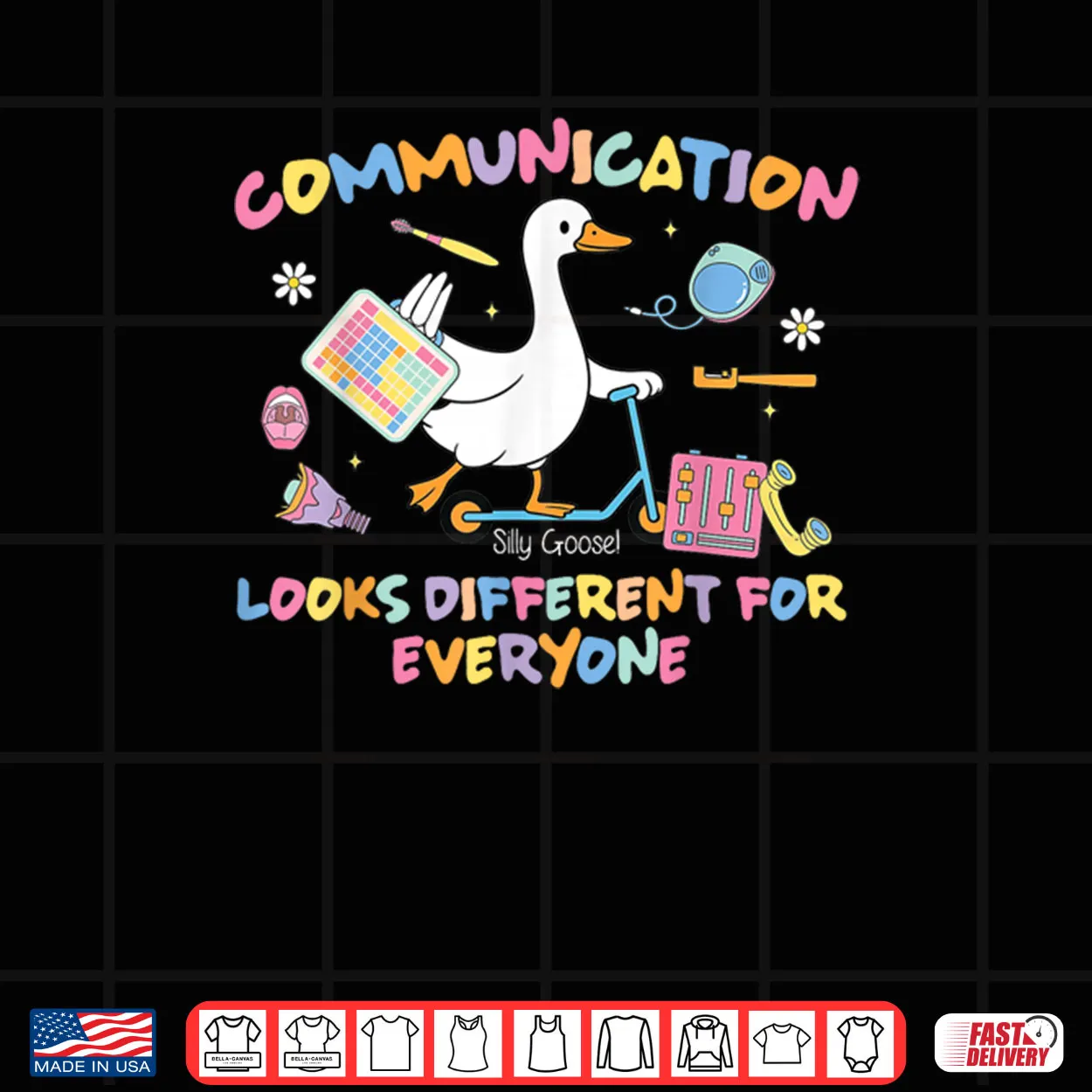 Speech Therapy SLP Silly Goose Communication Looks Different Shirt Speech Therapy SLP Silly Goose Communication Looks Different Shirt