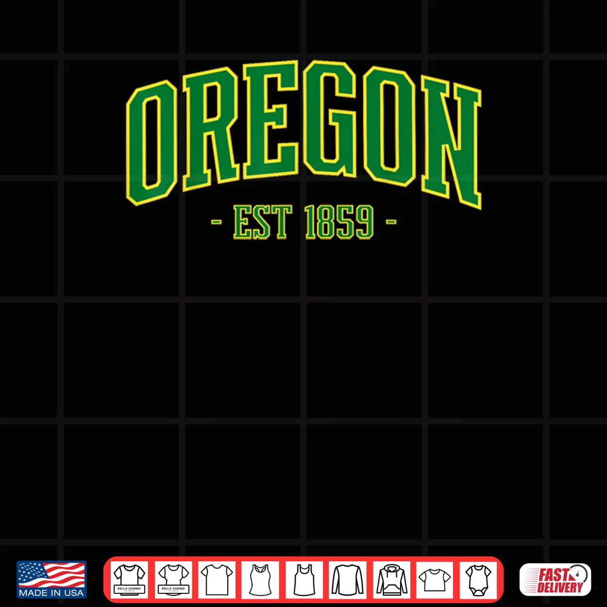 State of Oregon Est 1859 Pride Classic Oregon Green Shirt State of Oregon Est 1859 Pride Classic Oregon Green Shirt