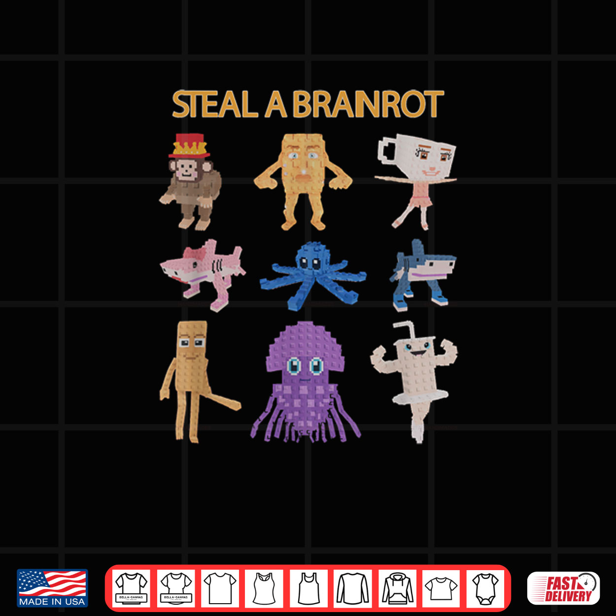 Steal A Brain Rot Funny Gamer Shirt Steal A Brain Rot Funny Gamer Shirt