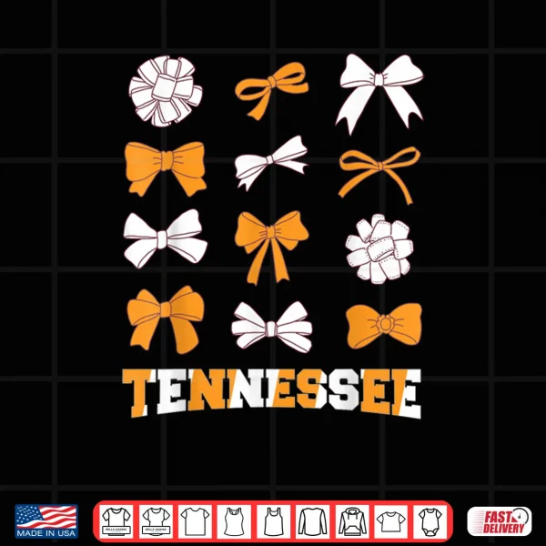 Tennessee TN Women Coquette Bow State Pride Shirt 2 Design Tennessee TN Women Coquette Bow State Pride Shirt 1