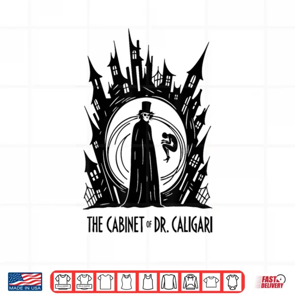 The Cabinet of Dr Caligari Classic Horror Shirt 3 Design The Cabinet of Dr Caligari Classic Horror Shirt