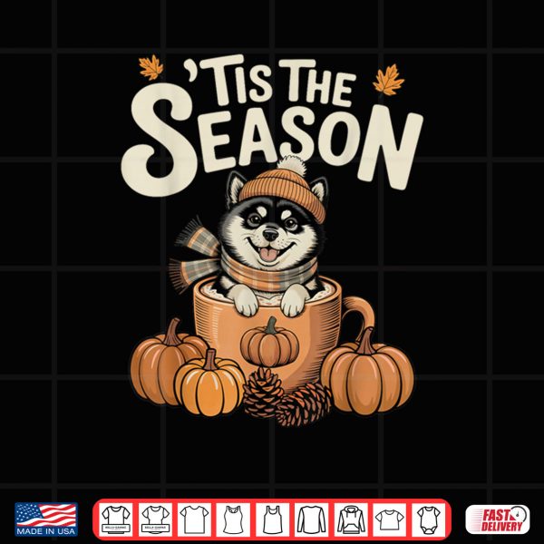 Design Tis The Season Shiba Inu Fall Coffee Autumn Pumpkin Spice Shirt