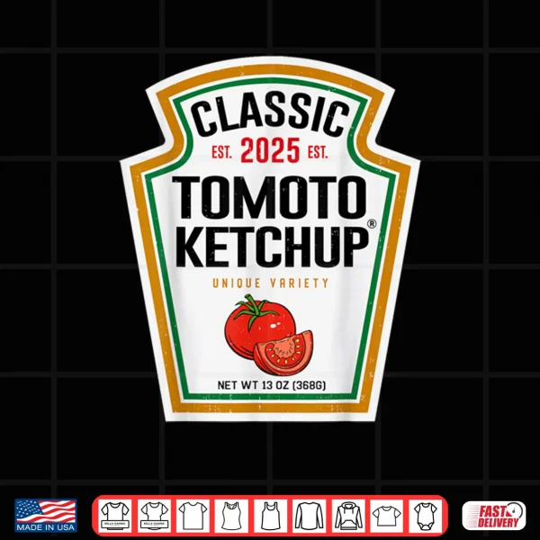 Design Tomato Ketchup Condiment DIY Halloween Costume Matching Shirt