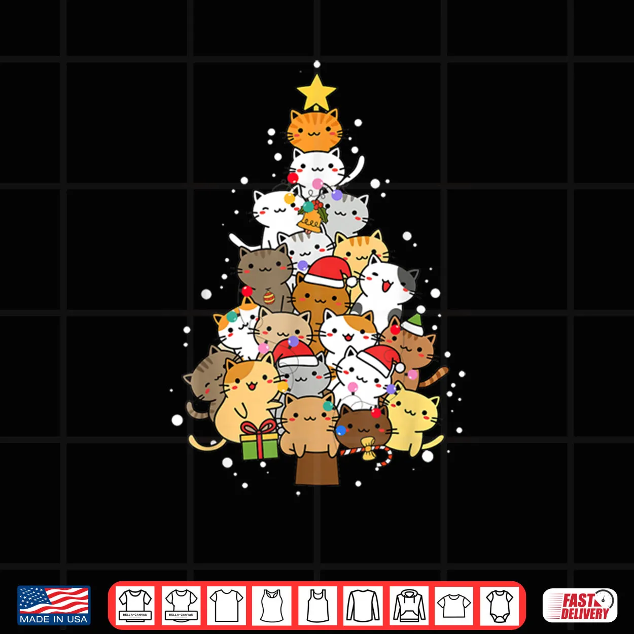 Tree Cat Lovers Christmas Tree Shirt Tree Cat Lovers Christmas Tree Shirt