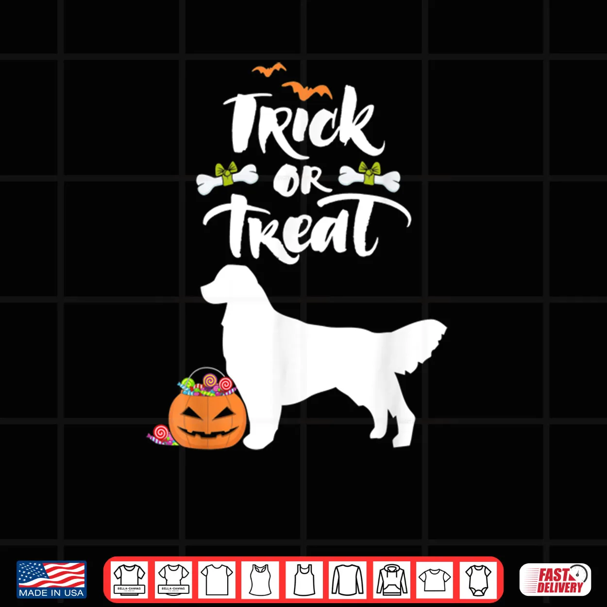 Trick Or Treat Golden Retriever Dog Halloween Shirt Trick Or Treat Golden Retriever Dog Halloween Shirt