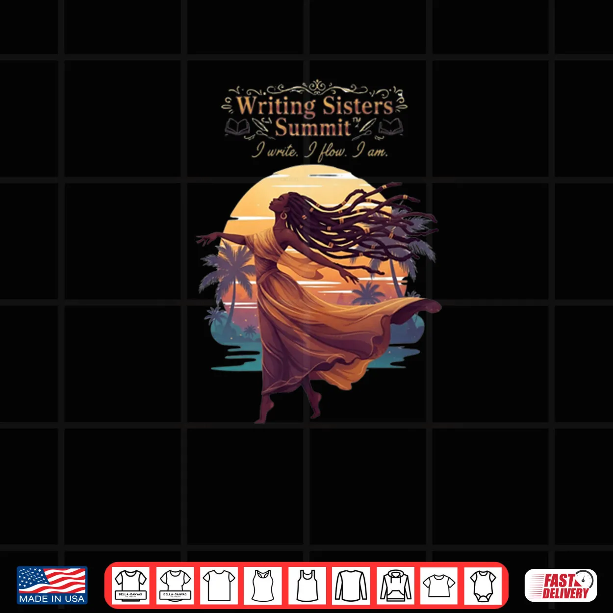 Writing Sisters Summit Bali 2025 I Write I Flow I Am Shirt Writing Sisters Summit Bali 2025 I Write I Flow I Am Shirt