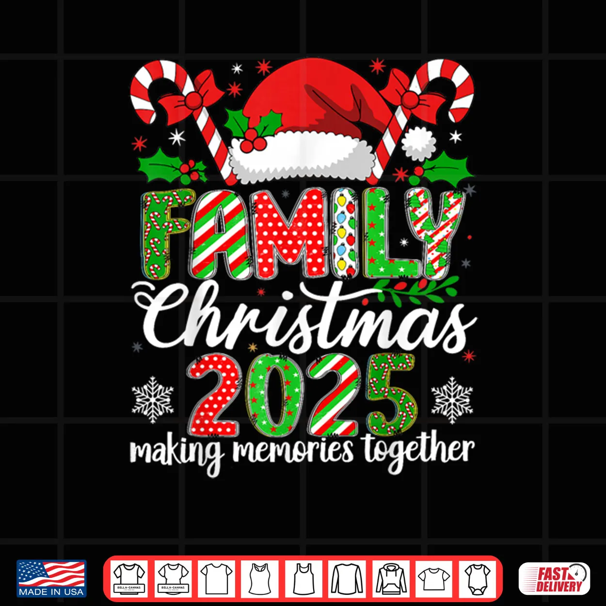 Xmas Squad Santa Group Family Christmas 2025 Matching Outfit Shirt Xmas Squad Santa Group Family Christmas 2025 Matching Outfit Shirt