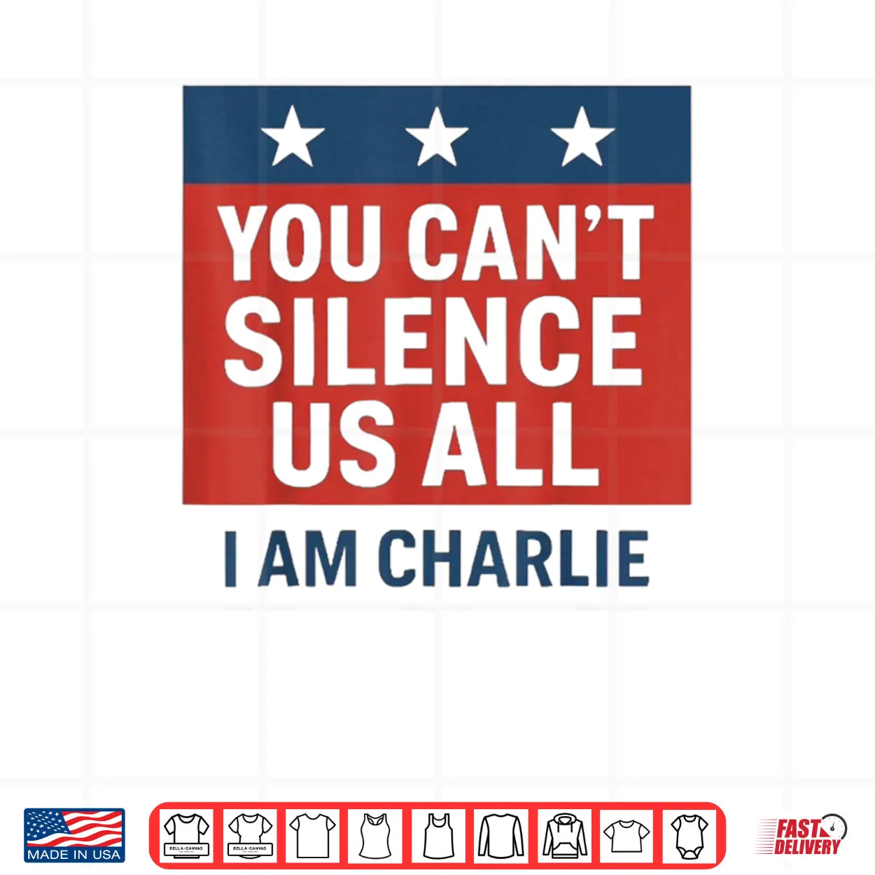 You Can’t Silence Us All I Am Charlie Shirt You Can’t Silence Us All I Am Charlie Shirt