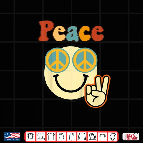 Design Youth Peace Out Smile Face Shirt