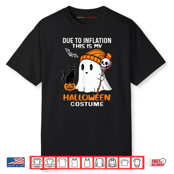 Due to Inflation My Halloween Cat Pumpkin Shirt