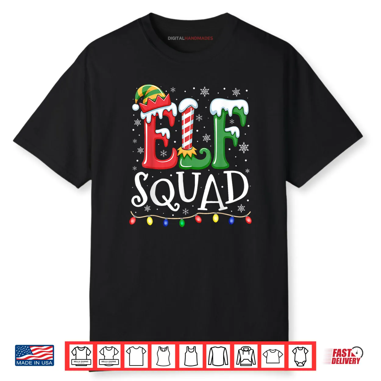Elf Family Christmas Matching Pajamas Xmas Elf Squad Shirt Elf Family Christmas Matching Pajamas Xmas Elf Squad Shirt