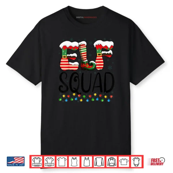 Elf Squad Funny Christmas Family Pajamas Shirt