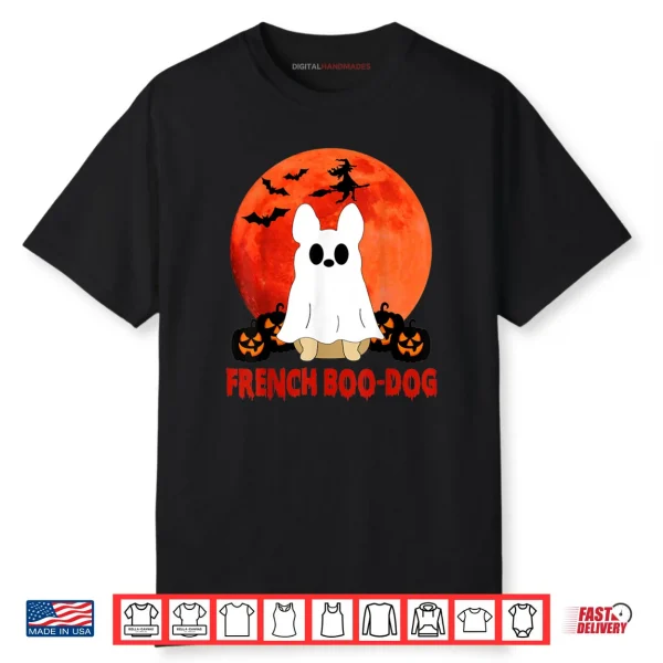 French Boo Dog Halloween Funny French Bulldog Shirt