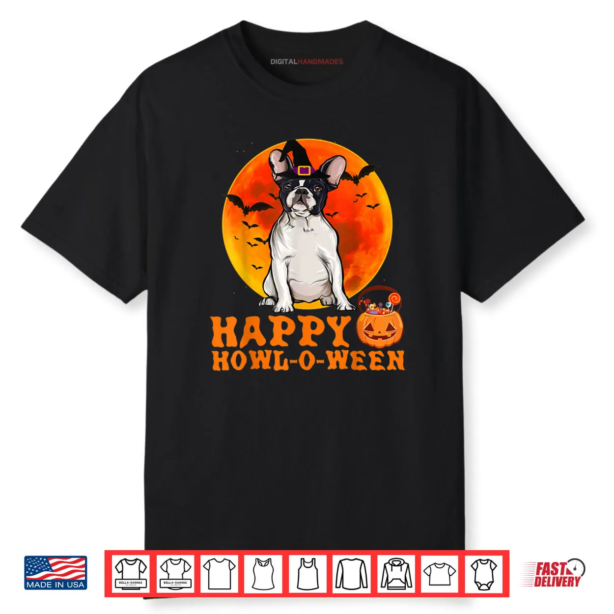 French Bulldog Dog Halloween Happy Howl o ween Shirt French Bulldog Dog Halloween Happy Howl o ween Shirt