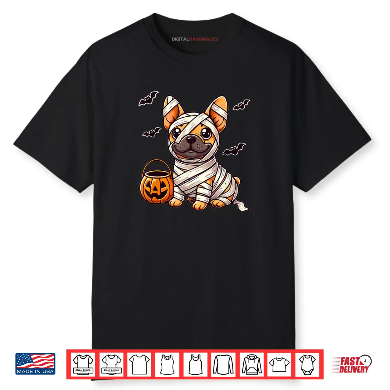 French Bulldog Halloween Mummy Cute French Bulldog Shirt French Bulldog Halloween Mummy Cute French Bulldog Shirt
