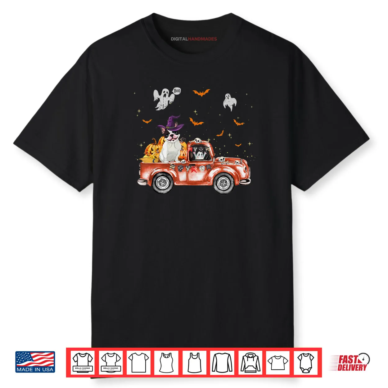French Bulldog Truck Pumpkin Halloween Gift For Dog Lovers Shirt French Bulldog Truck Pumpkin Halloween Gift For Dog Lovers Shirt