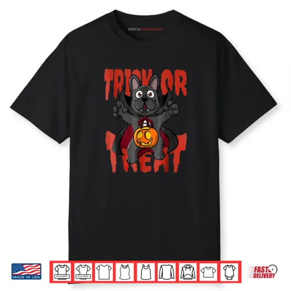 French Bulldog Vampire Trick Or Treat Halloween Shirt