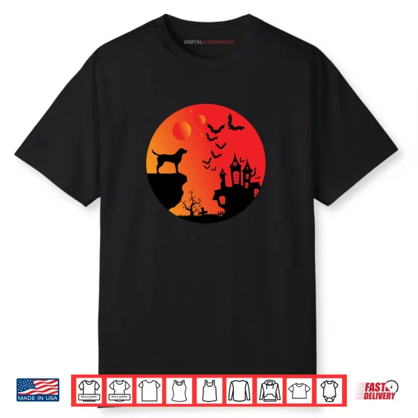 Full Moon Labrador Retriever Lovers Halloween Spooky Shirt