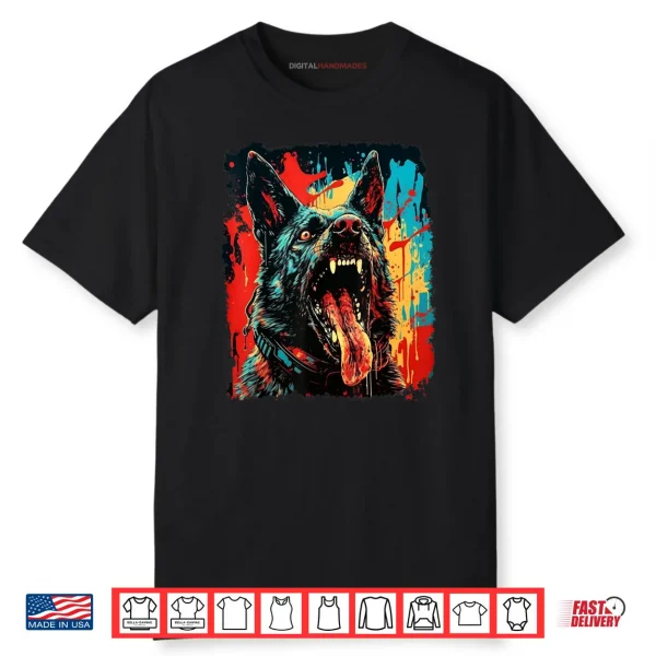 German Shepherd Zombie Halloween Shirt