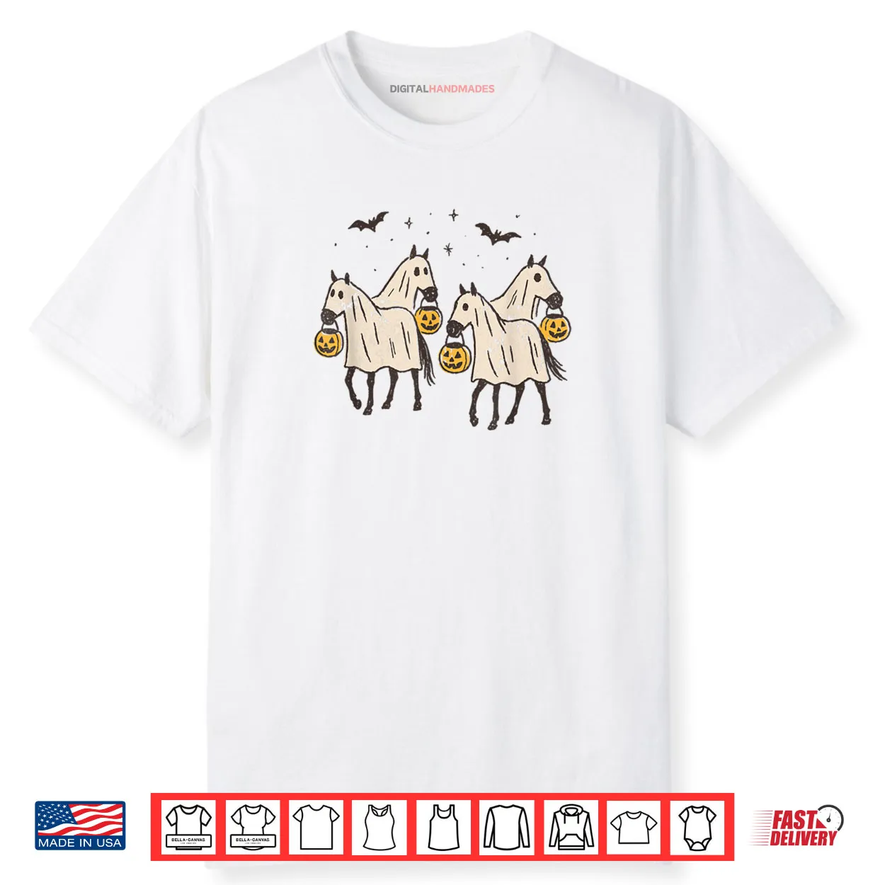 Ghost Horses Halloween Trick or Treat Shirt Ghost Horses Halloween Trick or Treat Shirt