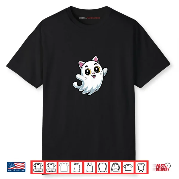 Ghost Kitty Halloween Shirt