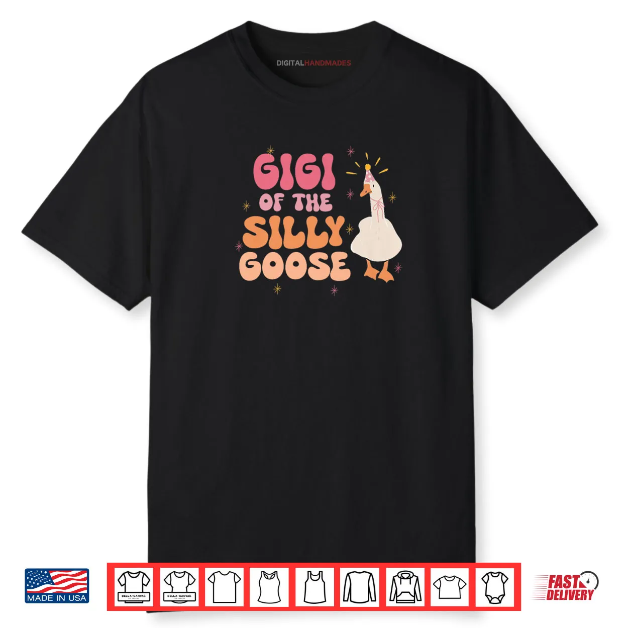 Gigi of The Silly Goose 1st Birthday Girl Family Matching Shirt Gigi of The Silly Goose 1st Birthday Girl Family Matching Shirt