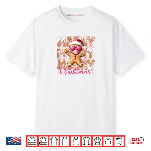 Gingerbread Merry Christmas Cute Shirt