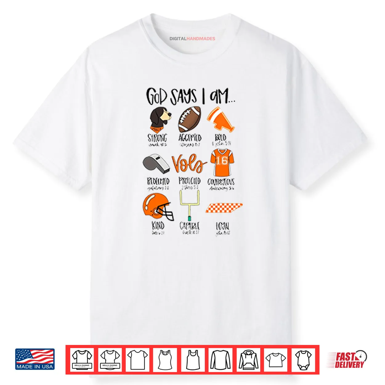 God Says I Am Tennessee Vols Shirt God Says I Am Tennessee Vols Shirt