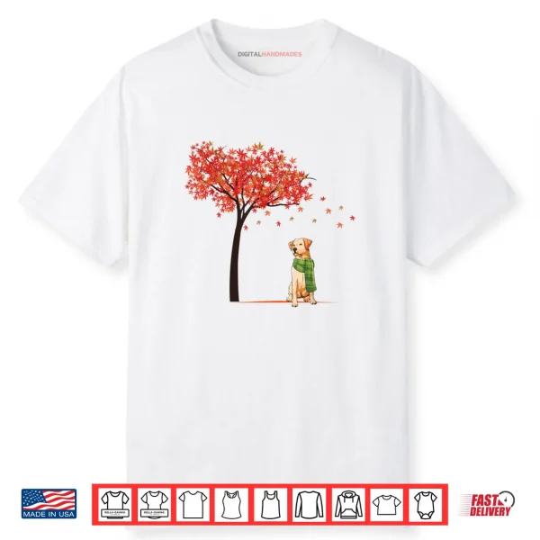Golden Retriever Maple Tree Lazy DIY Halloween Costume Dog Shirt