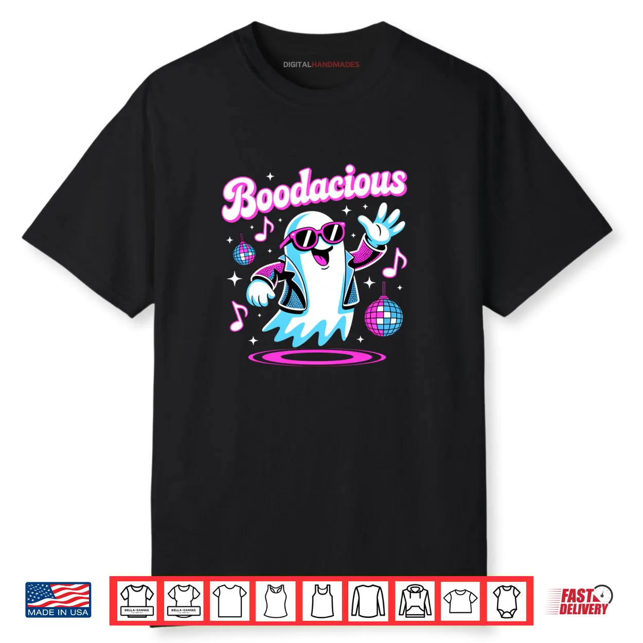 Halloween Disco Ghost Boodacious Costume 80’s Gen X Funny Shirt Halloween Disco Ghost Boodacious Costume 80’s Gen X Funny Shirt