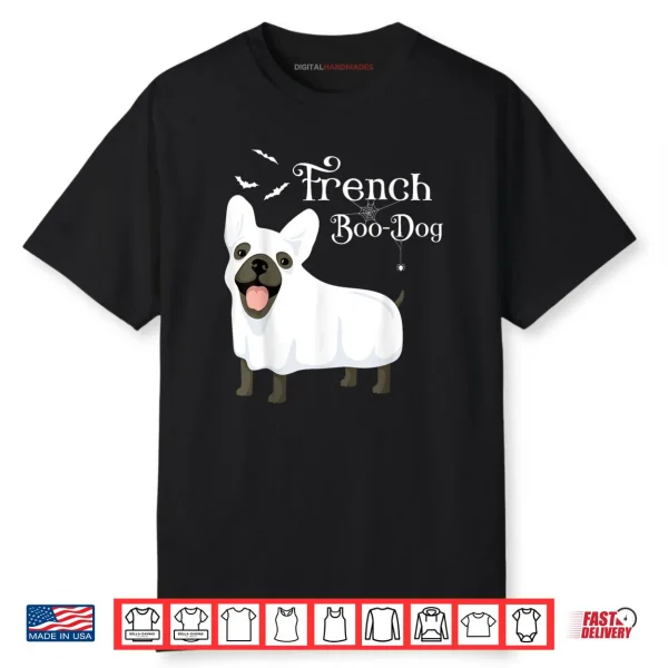 Halloween French Boo Dog French Bulldog Ghost Shirt