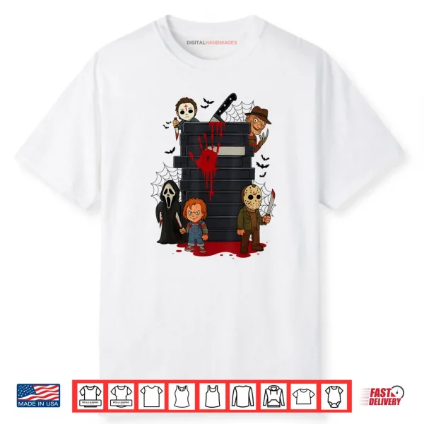 Halloween Horror Movie Characters Funny Scary Halloween Shirt