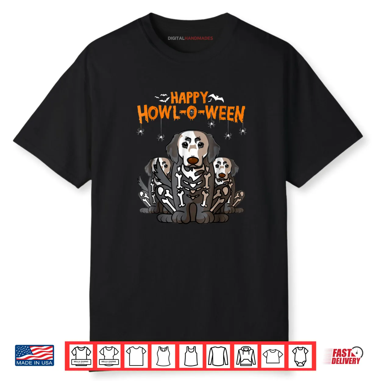 Happy Halloween Golden Retriever Skeleton Dog Costume Shirt Happy Halloween Golden Retriever Skeleton Dog Costume Shirt